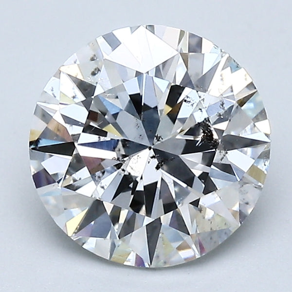 2.01 Carat Round Brilliant Natural Mined Diamond F Color I1 Clarity With GIA Certificate, natural diamonds, precious stones, engagement diamonds