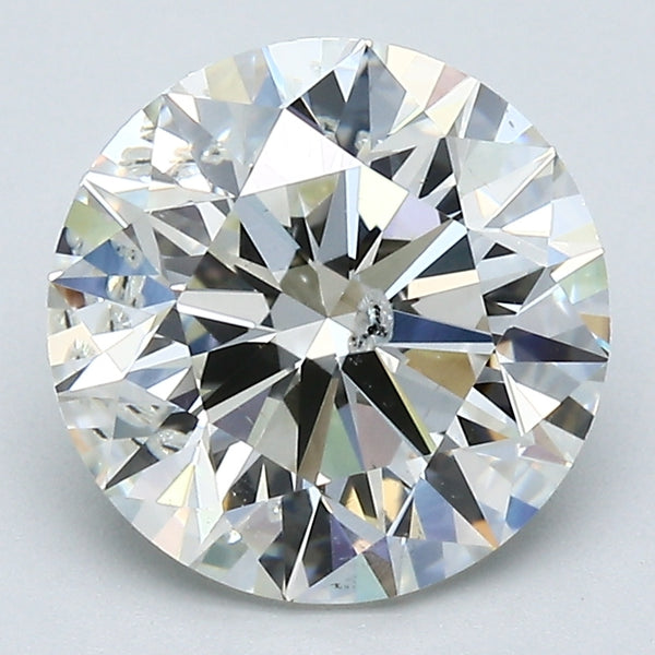 3.25 Carat Round Brilliant Natural Mined Diamond J Color I1 Clarity With GIA Certificate, natural diamonds, precious stones, engagement diamonds