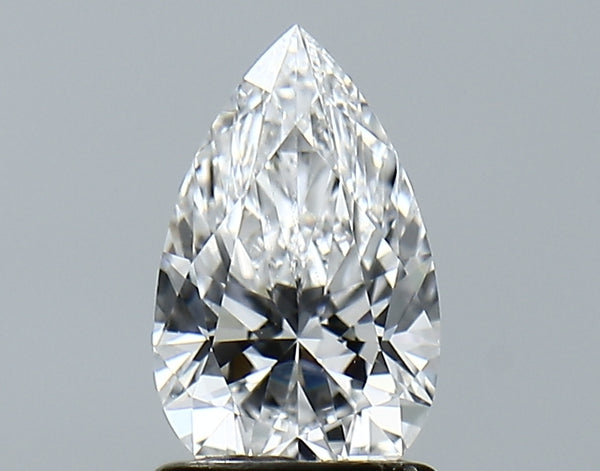 Lab-Grown 1.13 Carat Pear Shape Diamond color E Clarity VVS2 With GIA Certificate, precious stones, engagement diamonds