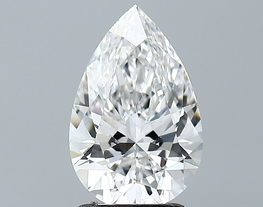 Lab-Grown 1.86 Carat Pear Shape Diamond color E Clarity VS1, precious stones, engagement diamonds