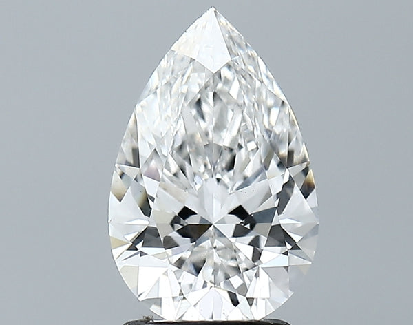 Lab-Grown 1.86 Carat Pear Shape Diamond color E Clarity VS1, precious stones, engagement diamonds