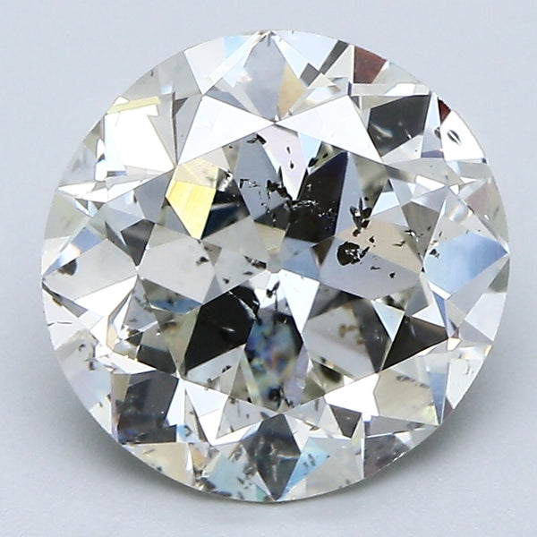 3.94 Carat Old European Cut Diamond color K Clarity I1, natural diamonds, precious stones, engagement diamonds