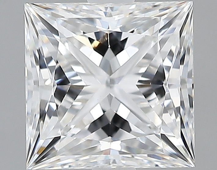 Lab-Grown 2.04 Carat Princess Cut Diamond color D Clarity VVS2, precious stones, engagement diamonds