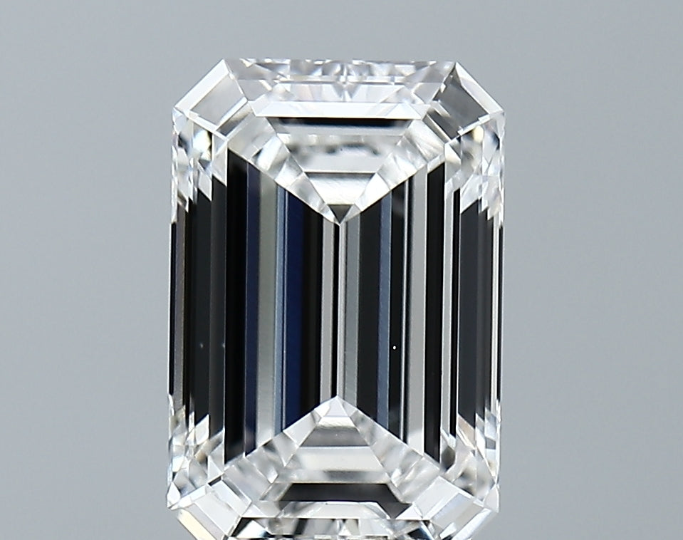 Lab-Grown 3.14 Carat Emerald Cut Diamond color E Clarity VS1 With GIA Certificate, precious stones, engagement diamonds