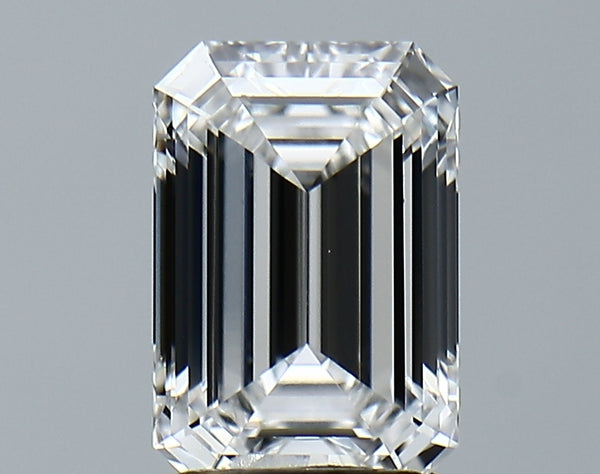 Lab-Grown 2.37 Carat Emerald Cut Diamond color E Clarity VVS2 With GIA Certificate, precious stones, engagement diamonds