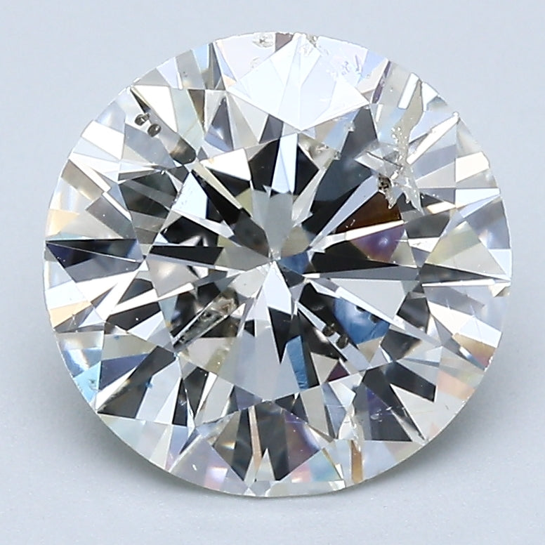 3.05 Carat Round Brilliant Natural Mined Diamond J Color I1 Clarity With GIA Certificate, natural diamonds, precious stones, engagement diamonds