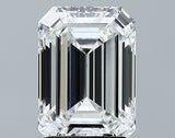 Lab-Grown 2.51 Carat Emerald Cut Diamond color E Clarity VS1 With GIA Certificate, precious stones, engagement diamonds