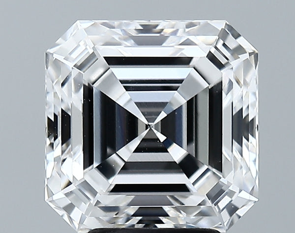 Lab-Grown 4.23 Carat Asscher Cut Diamond color E Clarity VS1 With GIA Certificate, precious stones, engagement diamonds