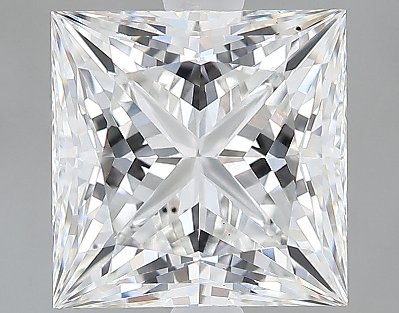 Lab-Grown 2.64 Carat Princess Cut Diamond color E Clarity VS1, precious stones, engagement diamonds