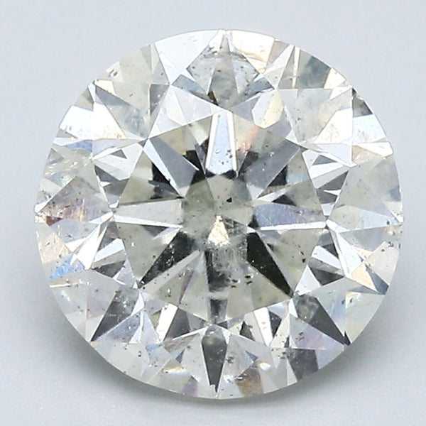 2.50 Carat Round Brilliant Natural Mined Diamond J Color I2 Clarity With GIA Certificate, natural diamonds, precious stones, engagement diamonds
