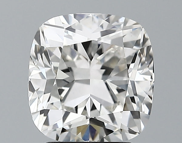 Lab-Grown 2.50 Carat Cushion Modified Brilliant Cut Diamond color H Clarity VVS2 With GIA Certificate, precious stones, engagement diamonds
