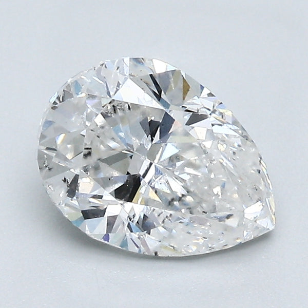 1.61 Carat Pear Shape Natural Mined Diamond E Color I1 Clarity With GIA Certificate, natural diamonds, precious stones, engagement diamonds