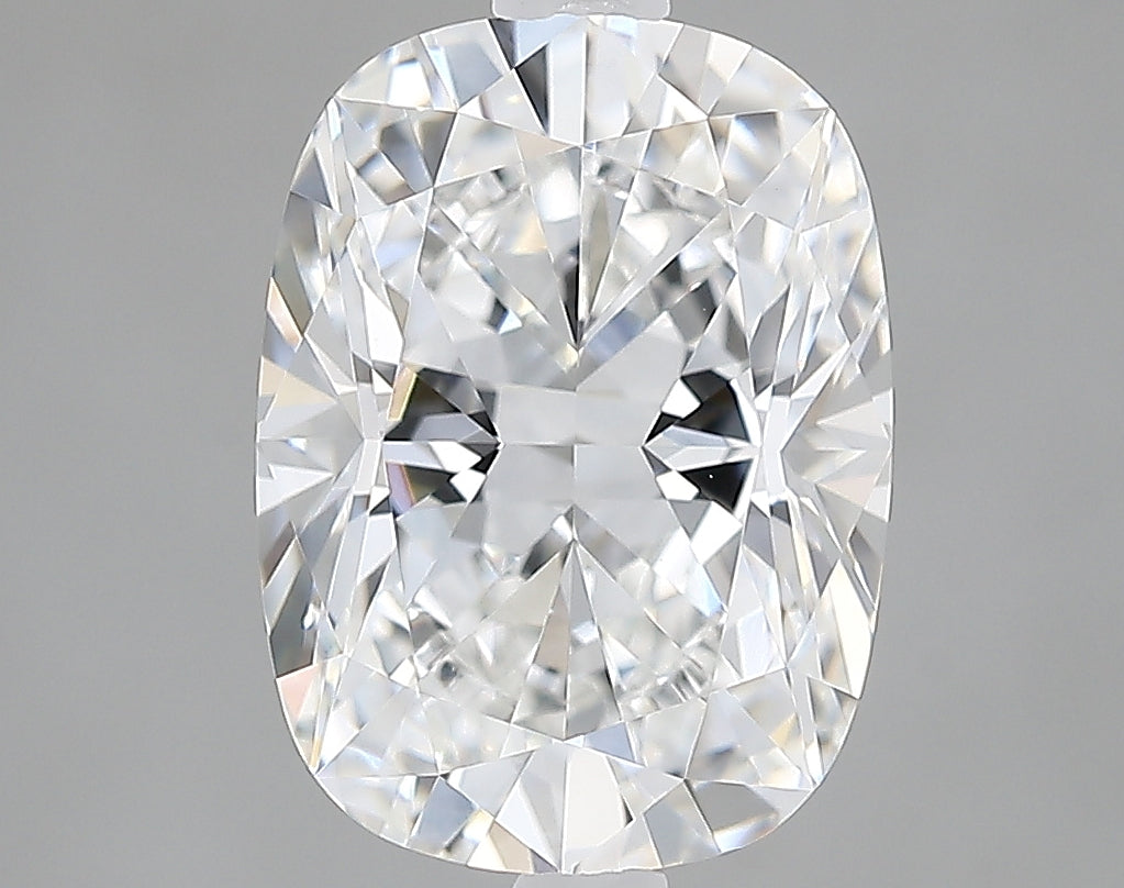 Lab-Grown 2.65 Carat Cushion Brilliant Diamond color E Clarity VVS2, precious stones, engagement diamonds