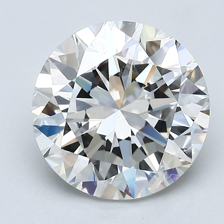 3.11 Carat Round Brilliant Natural Mined Diamond H Color I1 Clarity With GIA Certificate, natural diamonds, precious stones, engagement diamonds