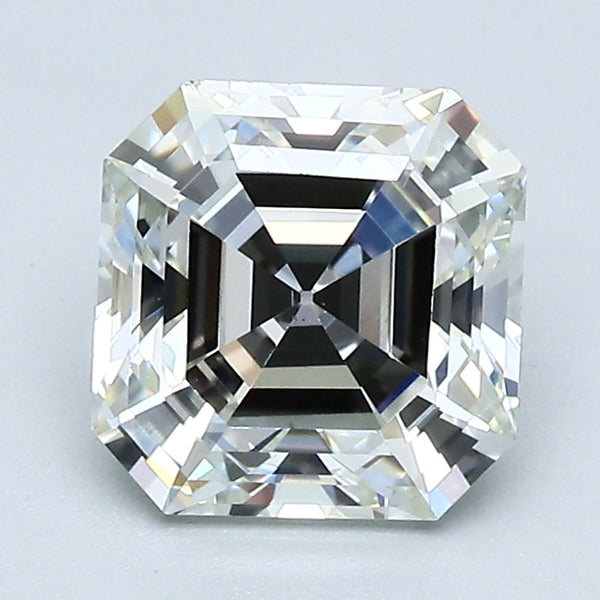 1.72 Carat Asscher Cut Natural Mined Diamond Faint Green Yellow Color VS1 Clarity With GIA Certificate, natural diamonds, precious stones, engagement diamonds