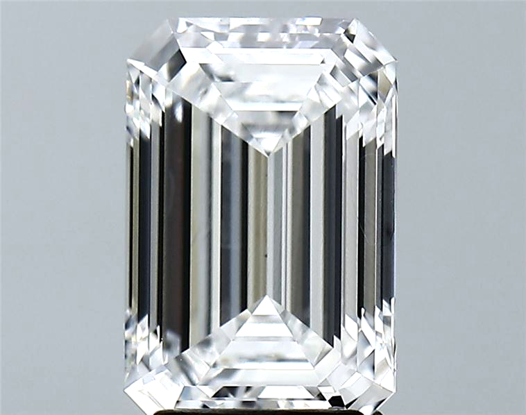 Lab-Grown 3.10 Carat Emerald Cut Diamond color E Clarity VVS2 With GIA Certificate, precious stones, engagement diamonds