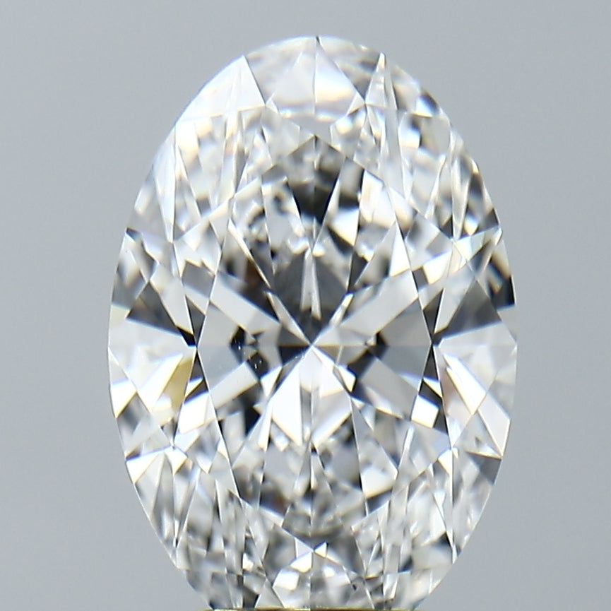 Lab-Grown 3.78 Carat Oval Shape Diamond color D Clarity VVS2, precious stones, engagement diamonds