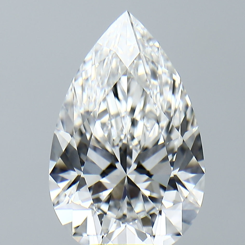 Lab-Grown 4.19 Carat Pear Shape Diamond color E Clarity VVS2, precious stones, engagement diamonds