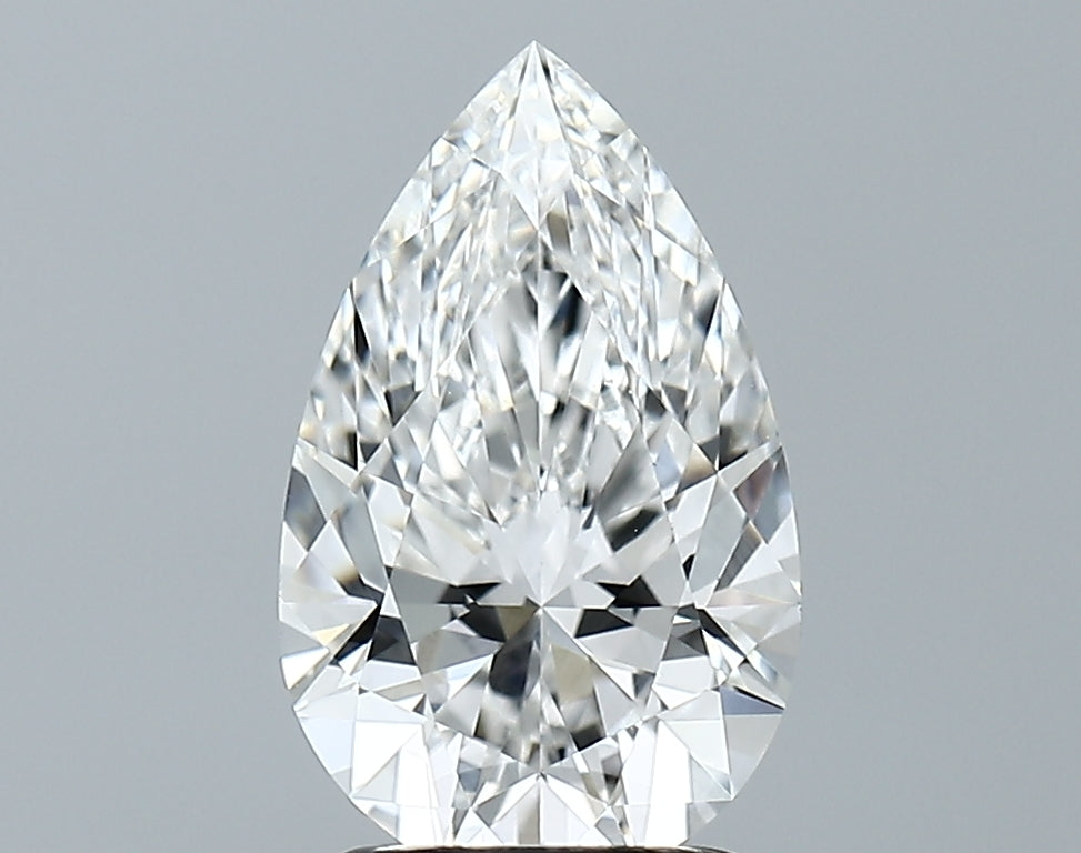 Lab-Grown 2.04 Carat Pear Shape Diamond color E Clarity VVS2, precious stones, engagement diamonds
