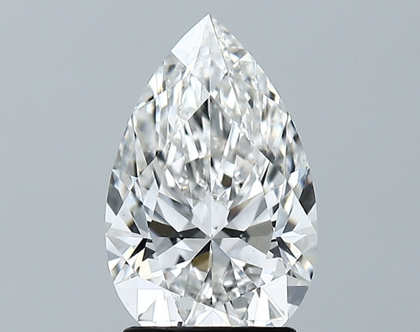 Lab-Grown 2.04 Carat Pear Shape Diamond color F Clarity VVS2, precious stones, engagement diamonds