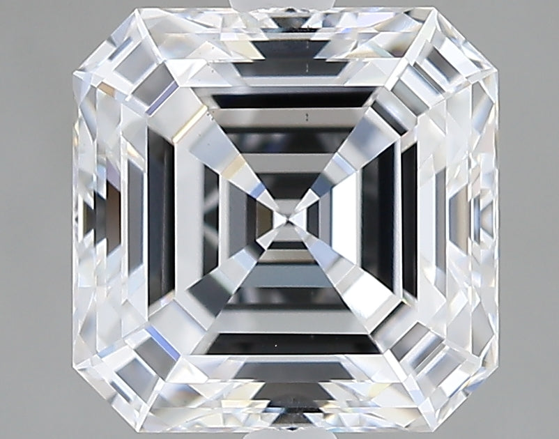 Lab-Grown 2.69 Carat Asscher Cut Diamond color D Clarity VS1, precious stones, engagement diamonds