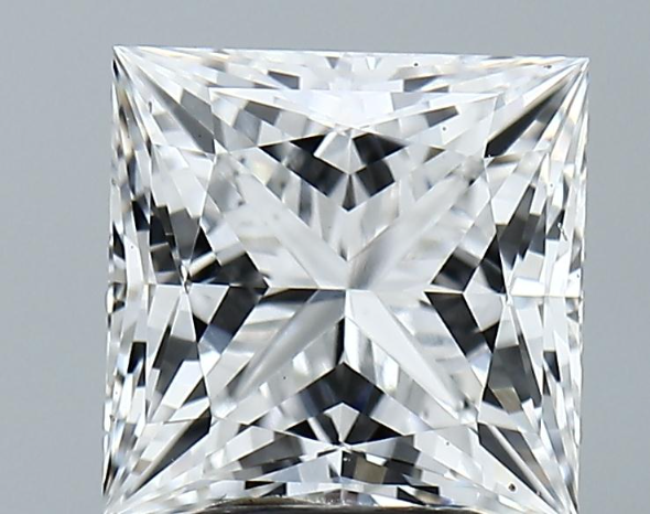 Lab-Grown 3.13 Carat Princess Cut Diamond color D Clarity VVS2, precious stones, engagement diamonds