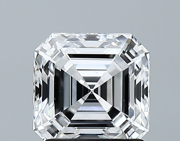 Lab-Grown 1.61 Carat Asscher Cut Diamond color D Clarity VS1 With GIA Certificate, precious stones, engagement diamonds