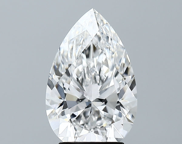 Lab-Grown 3.05 Carat Pear Shape Diamond color E Clarity VVS1 With GIA Certificate, precious stones, engagement diamonds
