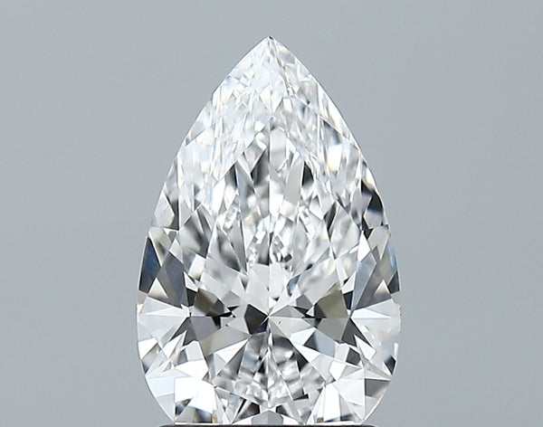 Lab-Grown 1.73 Carat Pear Shape Diamond color D Clarity VVS2 With GIA Certificate, precious stones, engagement diamonds