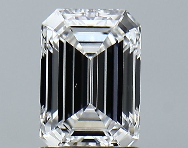 Lab-Grown 1.27 Carat Emerald Cut Diamond color E Clarity VS1, precious stones, engagement diamonds