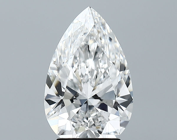 Lab-Grown 2.80 Carat Pear Shape Diamond color E Clarity VVS2 With GIA Certificate, precious stones, engagement diamonds