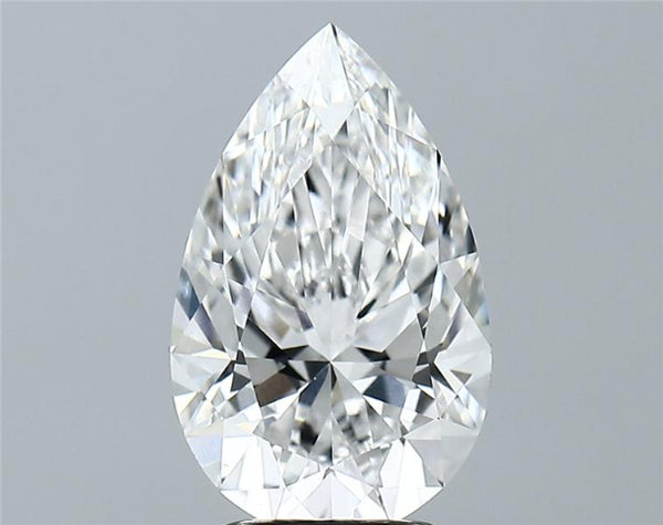 Lab-Grown 2.92 Carat Pear Shape Diamond color E Clarity VVS2, precious stones, engagement diamonds