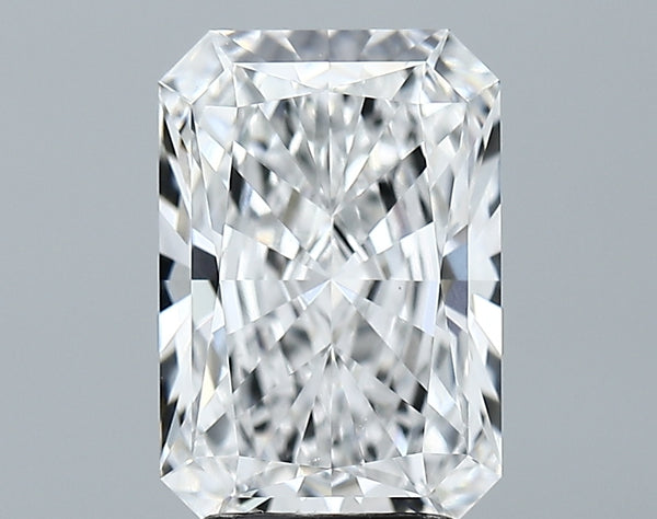 Lab-Grown 3.18 Carat Radiant Cut Diamond color E Clarity VVS2 With GIA Certificate, precious stones, engagement diamonds