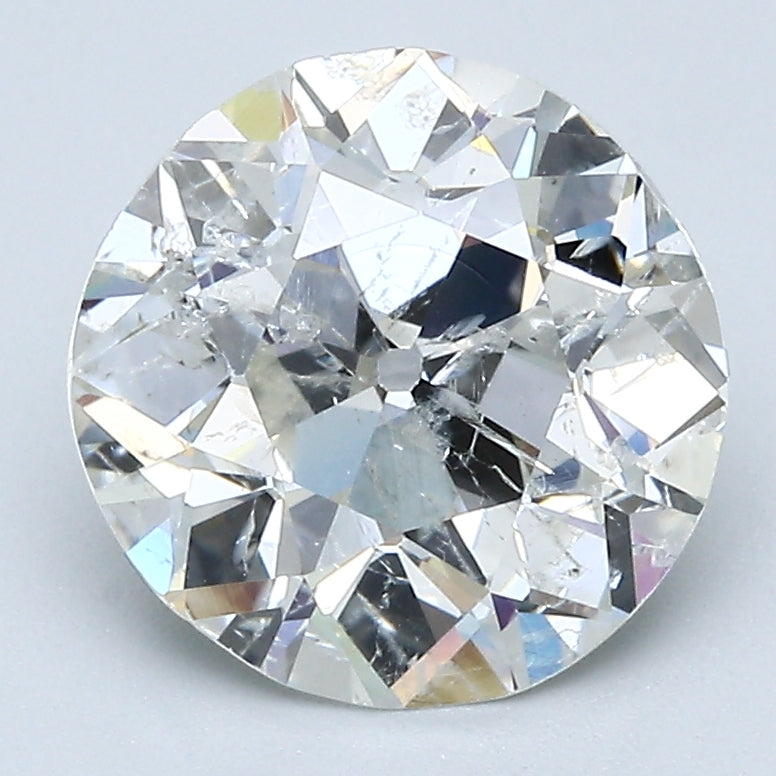 3.27 Carat Old European Cut Diamond color J Clarity I1, natural diamonds, precious stones, engagement diamonds