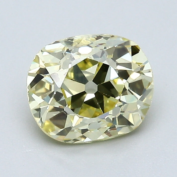 1.26 Carat Old Miner Cut Diamond color Fancy  Yellow Clarity VS1, natural diamonds, precious stones, engagement diamonds