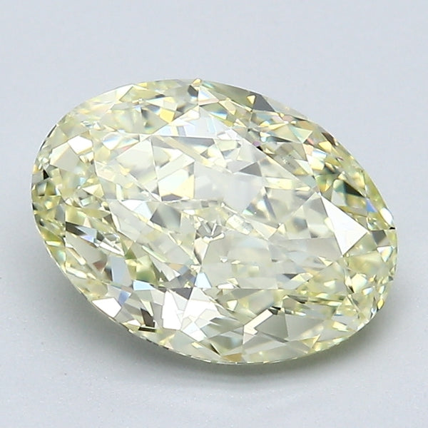 2.52 Carat Oval Shape Natural Mined Diamond Fancy Light  Yellow Color VVS1 Clarity With GIA Certificate, natural diamonds, precious stones, engagement diamonds