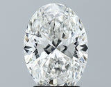 Lab-Grown 2.58 Carat Oval Shape Diamond color G Clarity VVS2, precious stones, engagement diamonds