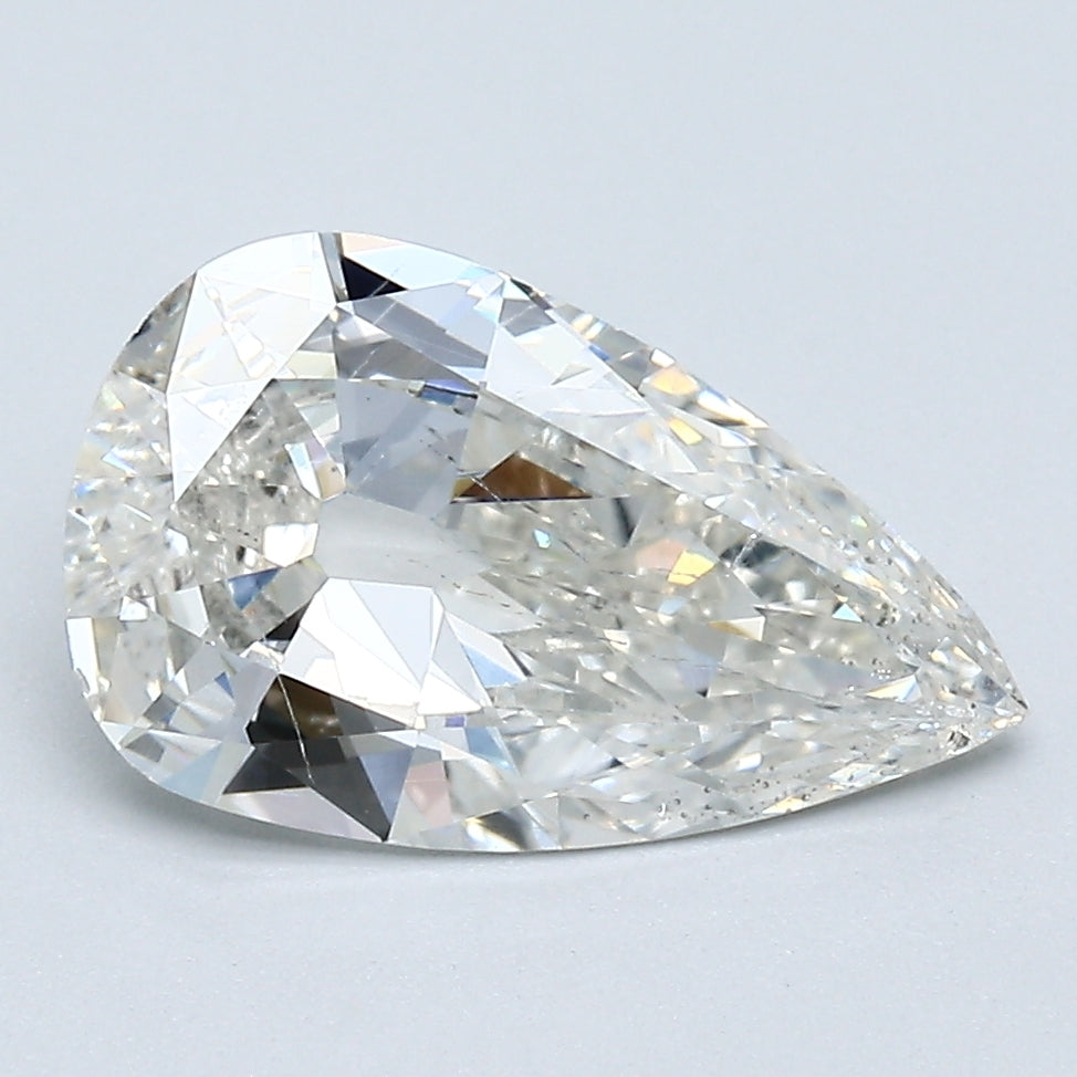 2.12 Carat Pear Shape Natural Mined Diamond I Color SI2 Clarity With GIA Certificate, natural diamonds, precious stones, engagement diamonds