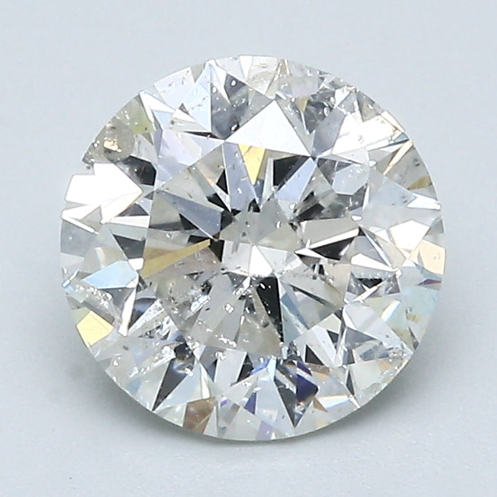2.01 Carat Round Brilliant Natural Mined Diamond I Color I2 Clarity With GIA Certificate, natural diamonds, precious stones, engagement diamonds