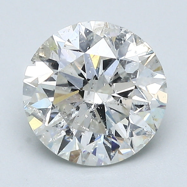 2.01 Carat Round Brilliant Natural Mined Diamond I Color I2 Clarity With GIA Certificate, natural diamonds, precious stones, engagement diamonds