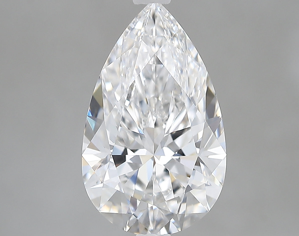 Lab-Grown 2.36 Carat Pear Shape Diamond color E Clarity VS1 With GIA Certificate, precious stones, engagement diamonds