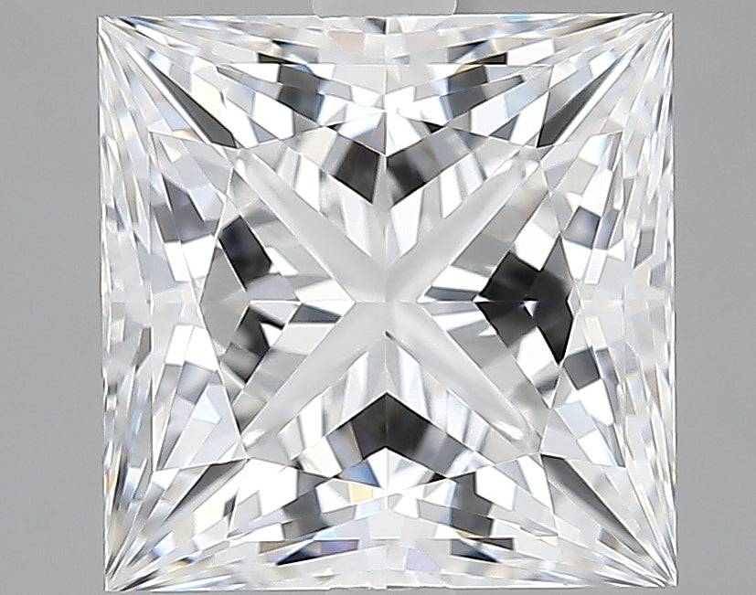 Lab-Grown 3.15 Carat Princess Cut Diamond color E Clarity VVS2, precious stones, engagement diamonds