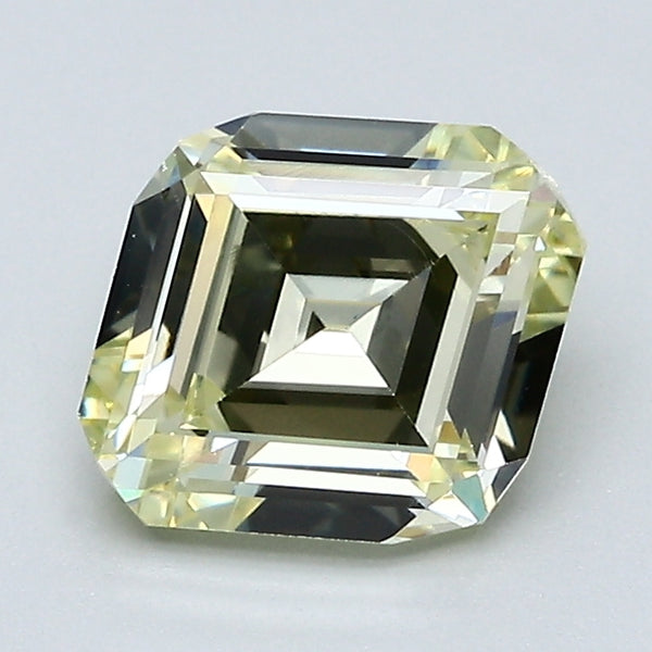 1.58 Carat Lozenge Step Cut Diamond color Fancy  Yellow Clarity VS2, natural diamonds, precious stones, engagement diamonds