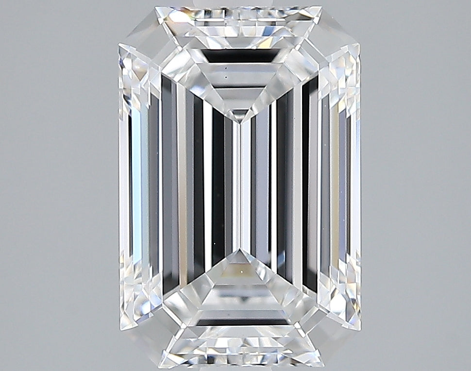 Lab-Grown 2.27 Carat Emerald Cut Diamond color D Clarity VS1, precious stones, engagement diamonds