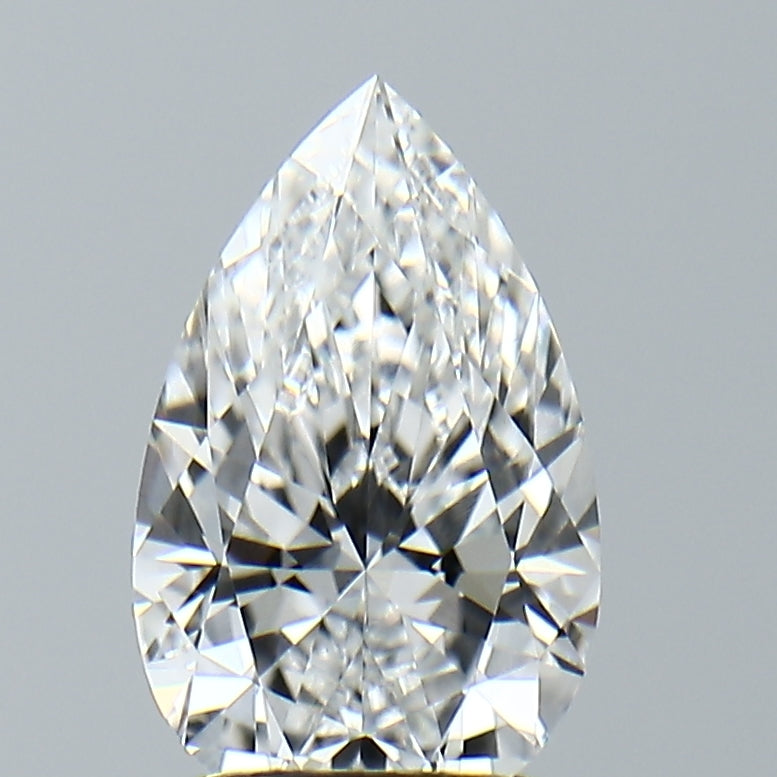 Lab-Grown 2.01 Carat Pear Shape Diamond color E Clarity VVS2, precious stones, engagement diamonds