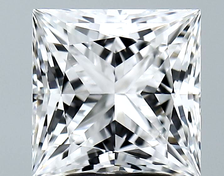 Lab-Grown 3.17 Carat Princess Cut Diamond color E Clarity VVS2 With GIA Certificate, precious stones, engagement diamonds