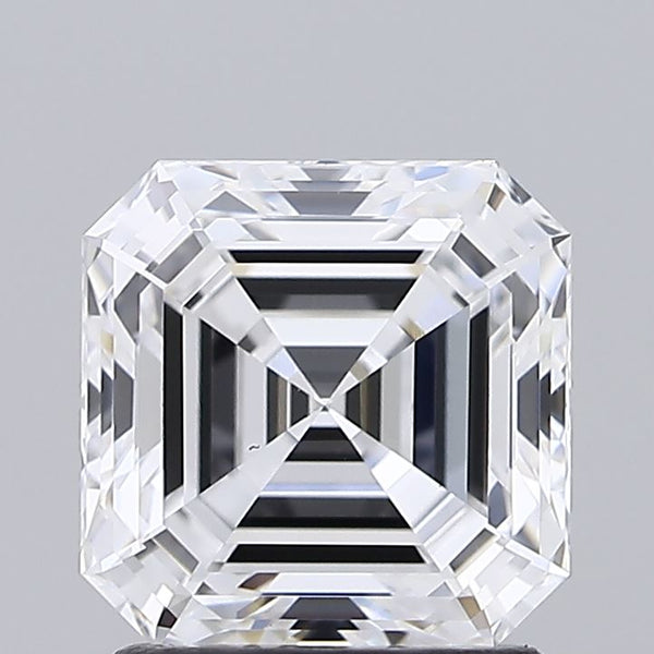 Lab-Grown 1.62 Carat Asscher Cut Diamond color D Clarity VS2 With GIA Certificate, precious stones, engagement diamonds