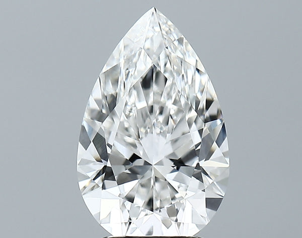 Lab-Grown 2.72 Carat Pear Shape Diamond color E Clarity VVS2, precious stones, engagement diamonds
