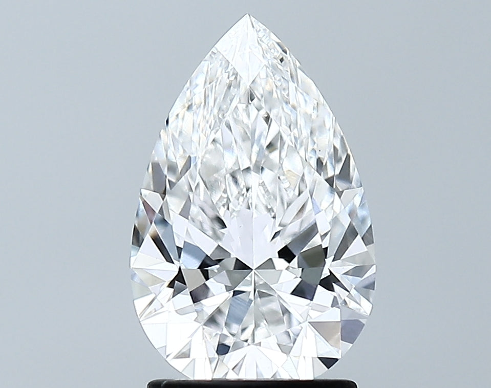 Lab-Grown 1.80 Carat Pear Shape Diamond color D Clarity VS1 With GIA Certificate, precious stones, engagement diamonds