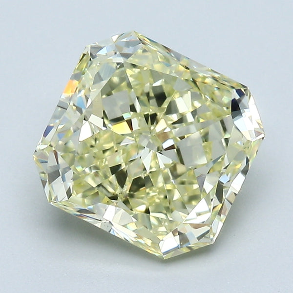 3.12 Carat Radiant Cut Natural Mined Diamond Fancy Light  Yellow Color VS2 Clarity With GIA Certificate, natural diamonds, precious stones, engagement diamonds
